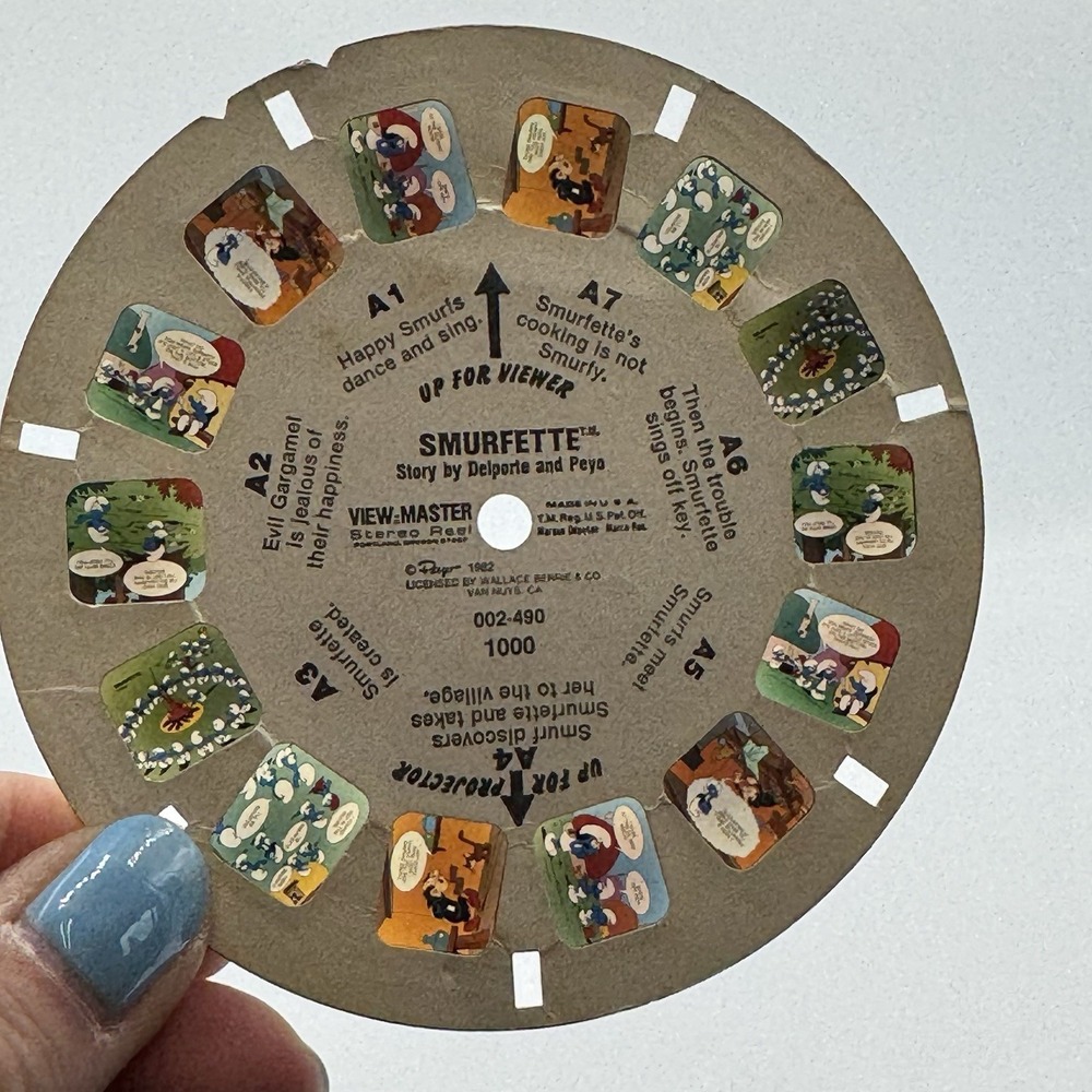 View Master Smurfette Reel‎ A 1982